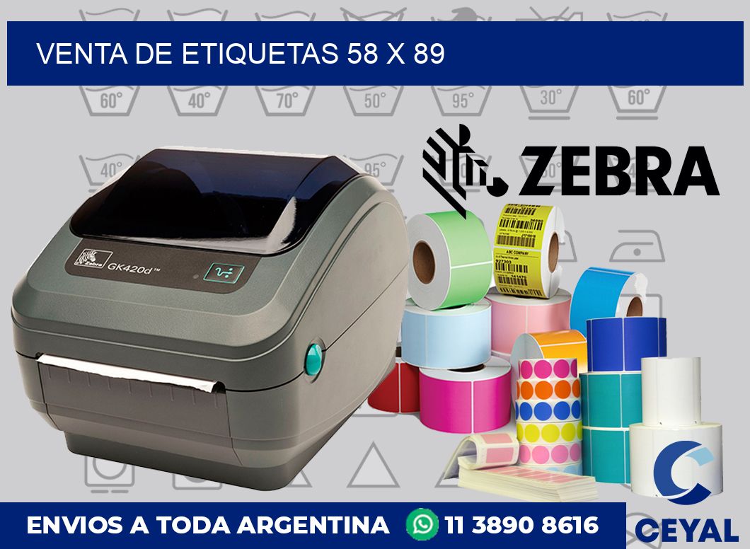 venta de etiquetas 58 x 89