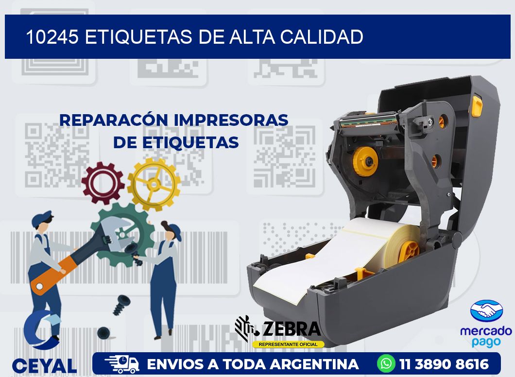 10245 ETIQUETAS DE ALTA CALIDAD