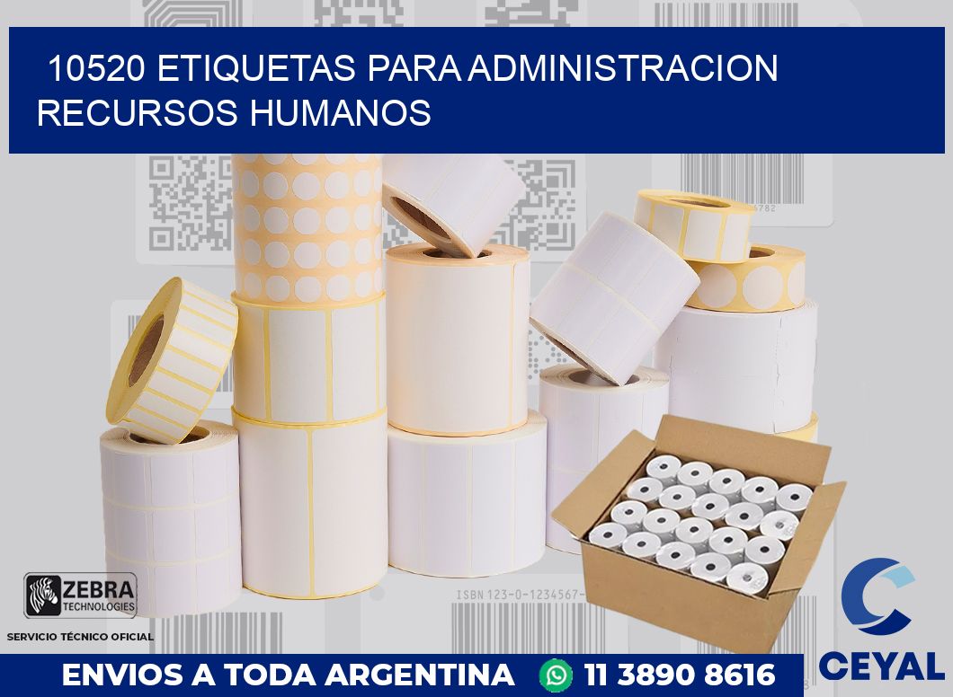 10520 ETIQUETAS PARA ADMINISTRACION RECURSOS HUMANOS