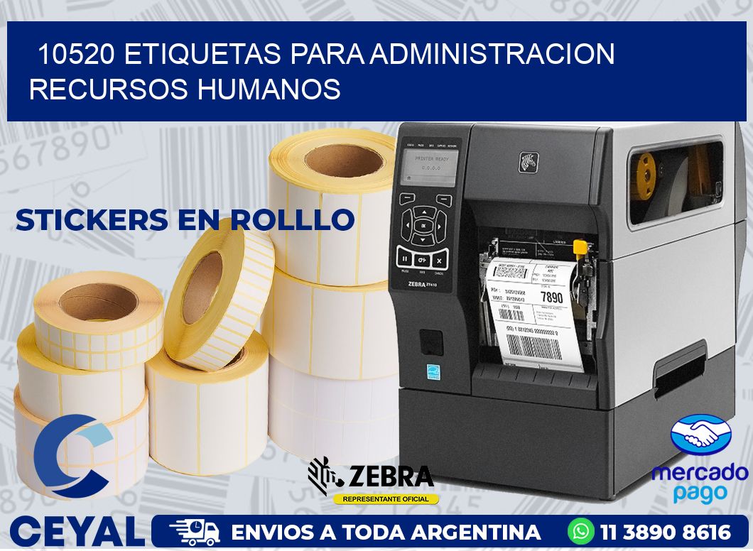 10520 ETIQUETAS PARA ADMINISTRACION RECURSOS HUMANOS