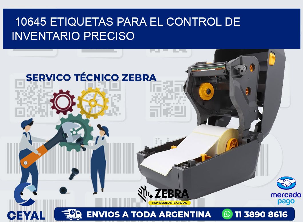 10645 ETIQUETAS PARA EL CONTROL DE INVENTARIO PRECISO