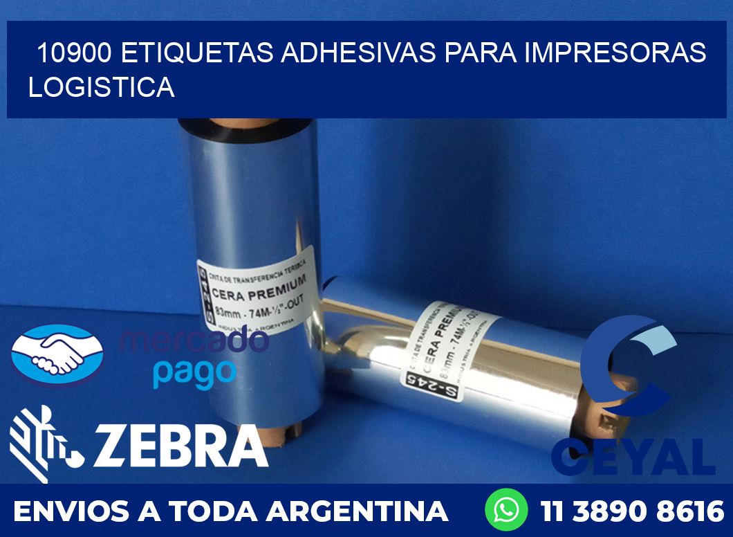 10900 ETIQUETAS ADHESIVAS PARA IMPRESORAS LOGISTICA