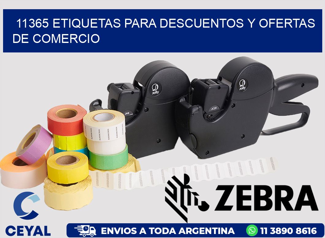 11365 ETIQUETAS PARA DESCUENTOS Y OFERTAS DE COMERCIO