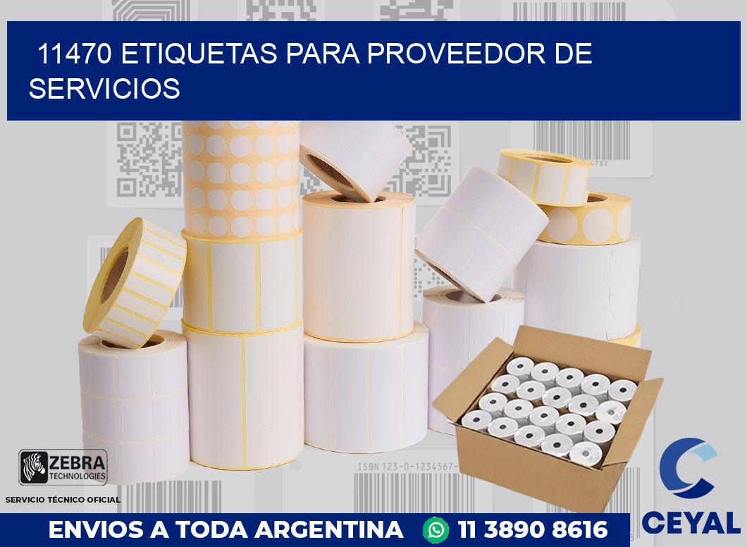 11470 ETIQUETAS PARA PROVEEDOR DE SERVICIOS