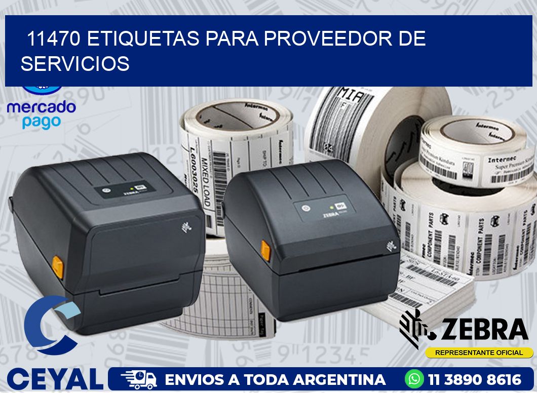 11470 ETIQUETAS PARA PROVEEDOR DE SERVICIOS