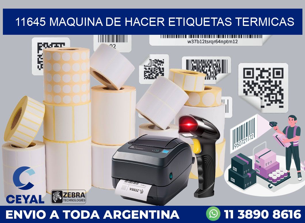 11645 MAQUINA DE HACER ETIQUETAS TERMICAS
