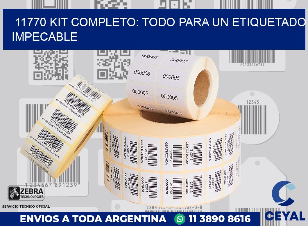 11770 KIT COMPLETO: TODO PARA UN ETIQUETADO IMPECABLE