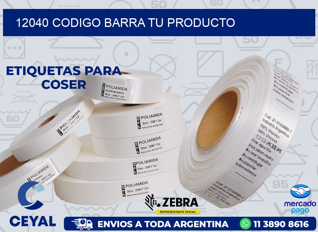 12040 CODIGO BARRA TU PRODUCTO