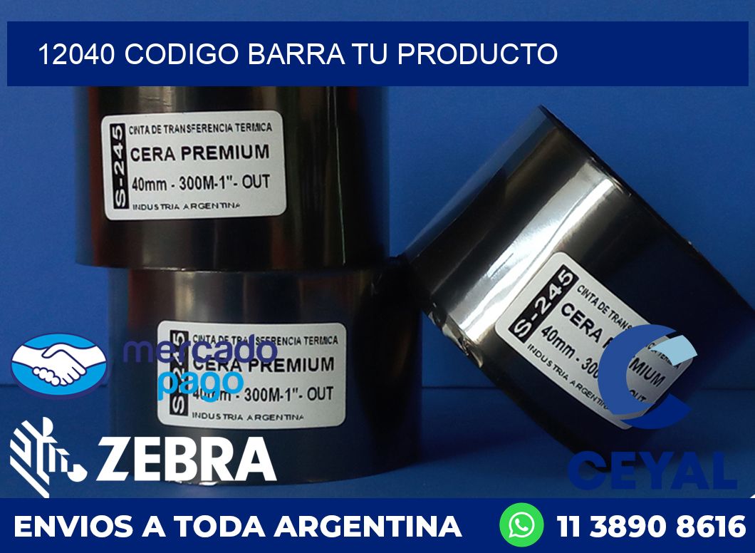 12040 CODIGO BARRA TU PRODUCTO
