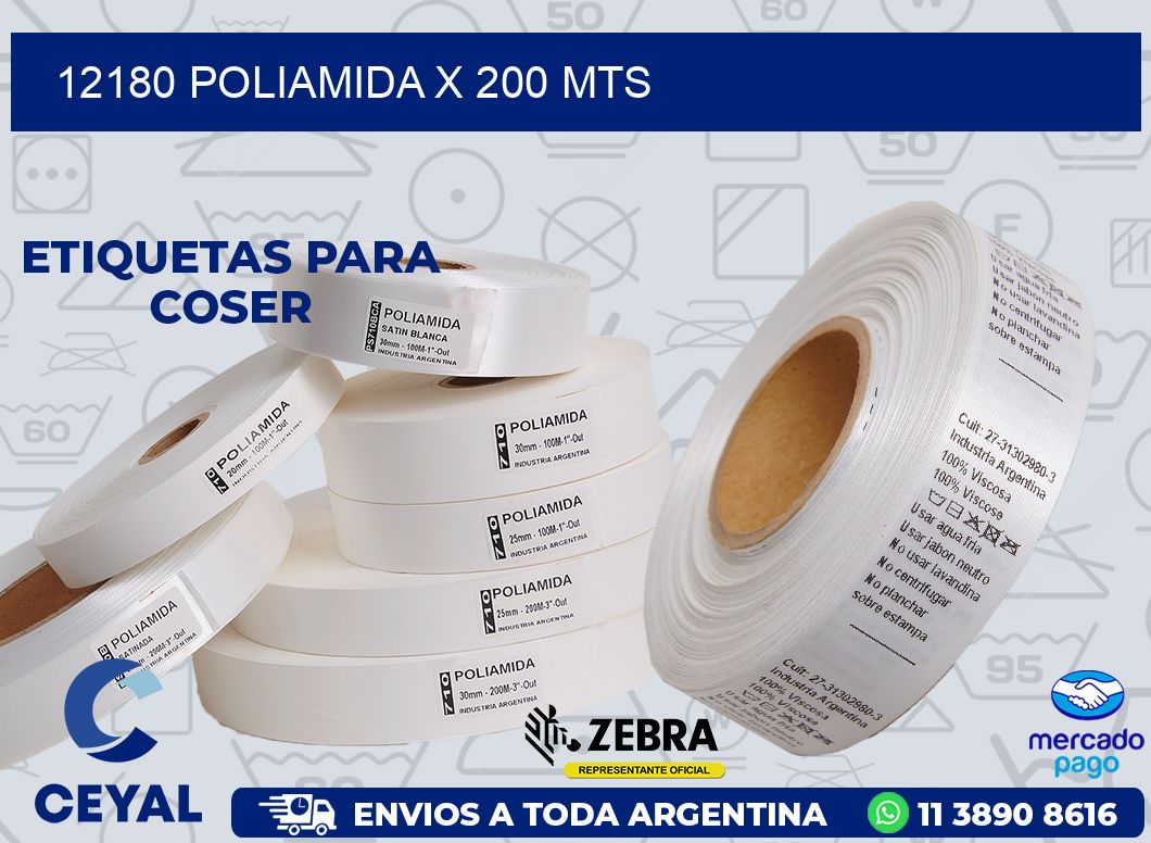 12180 POLIAMIDA X 200 MTS