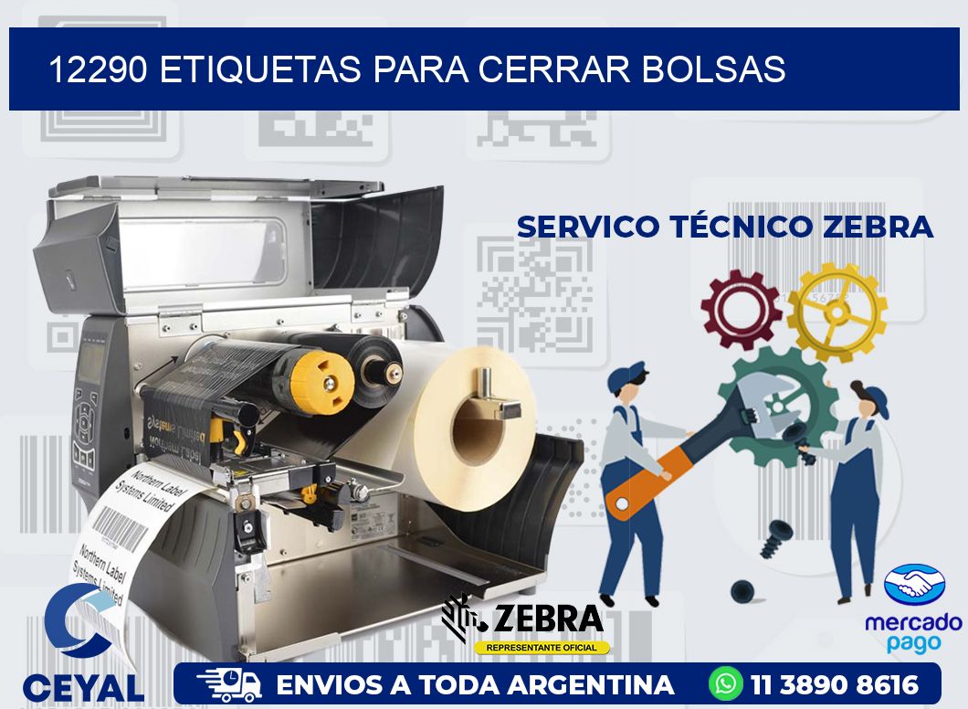 12290 ETIQUETAS PARA CERRAR BOLSAS