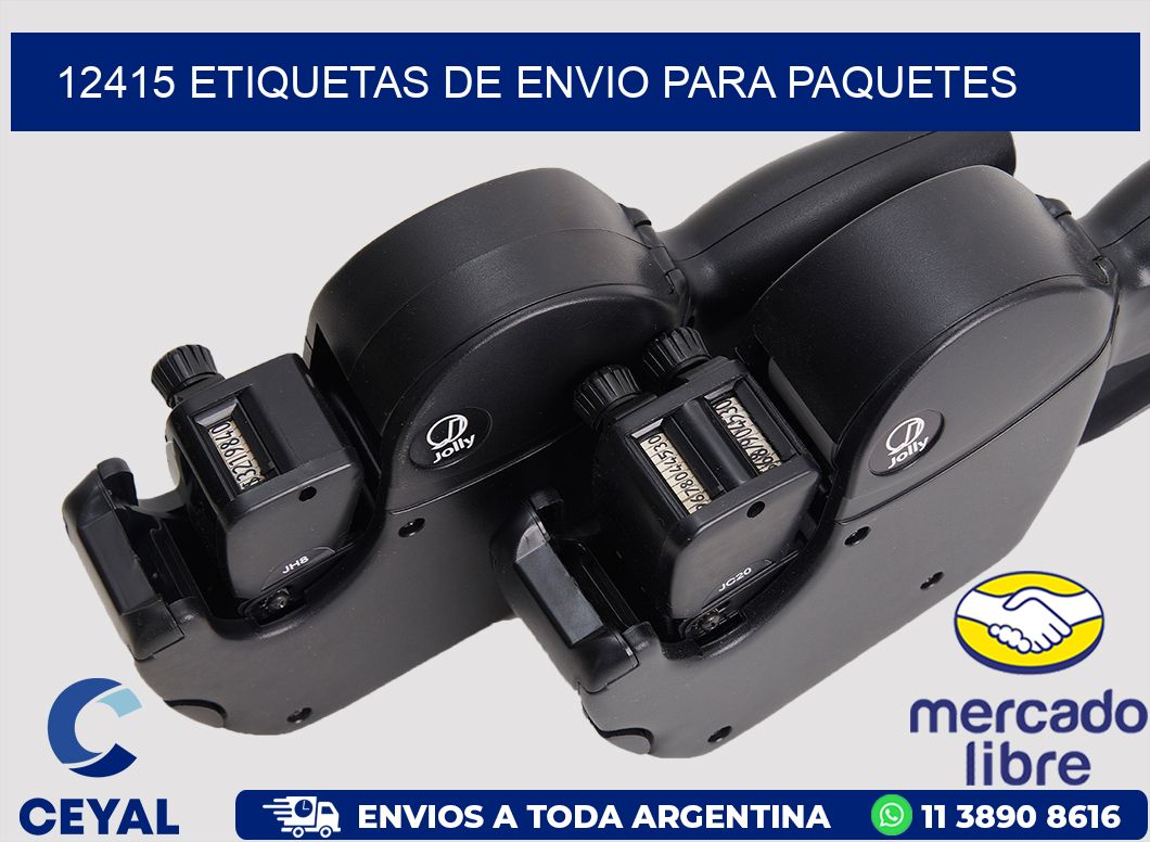 12415 ETIQUETAS DE ENVIO PARA PAQUETES
