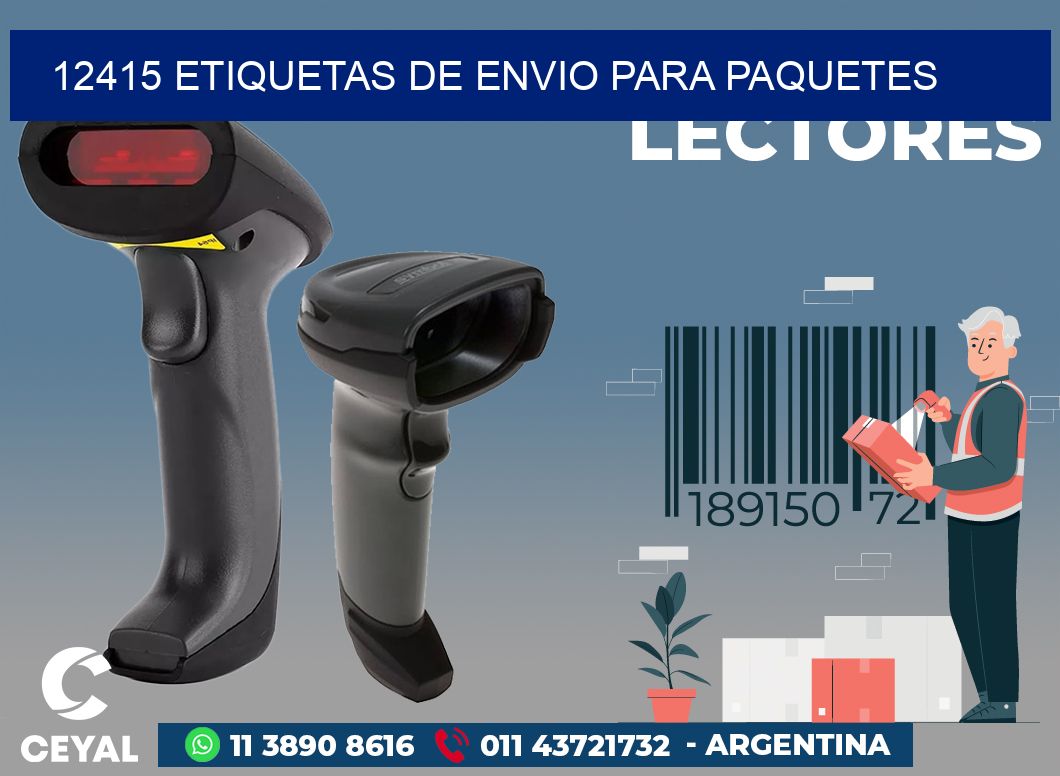 12415 ETIQUETAS DE ENVIO PARA PAQUETES