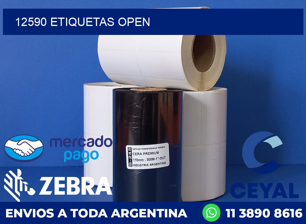 12590 ETIQUETAS OPEN