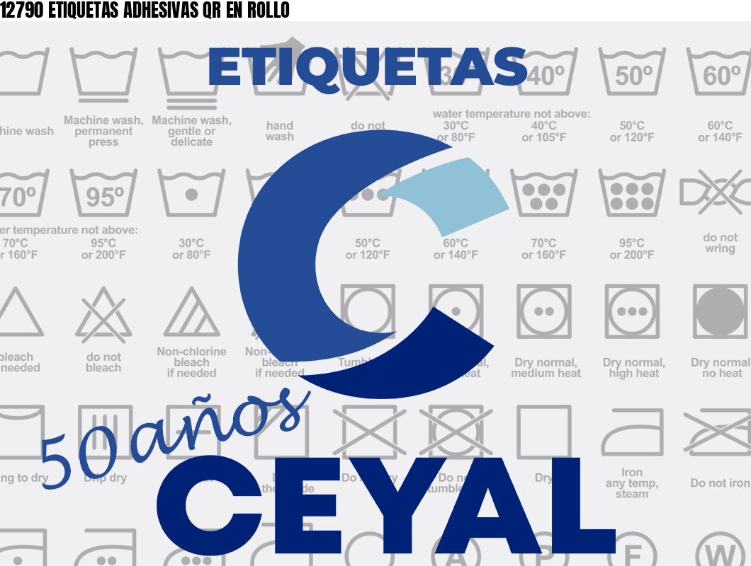 12790 ETIQUETAS ADHESIVAS QR EN ROLLO