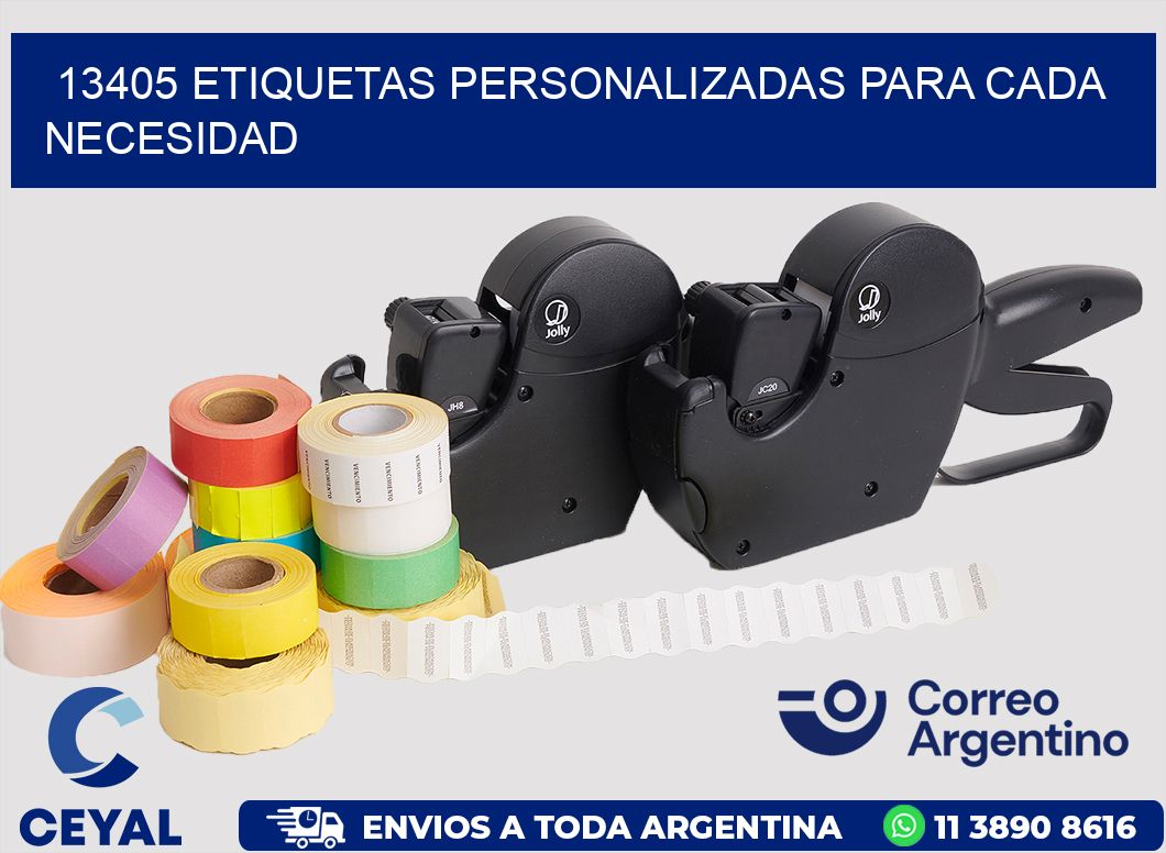 13405 ETIQUETAS PERSONALIZADAS PARA CADA NECESIDAD
