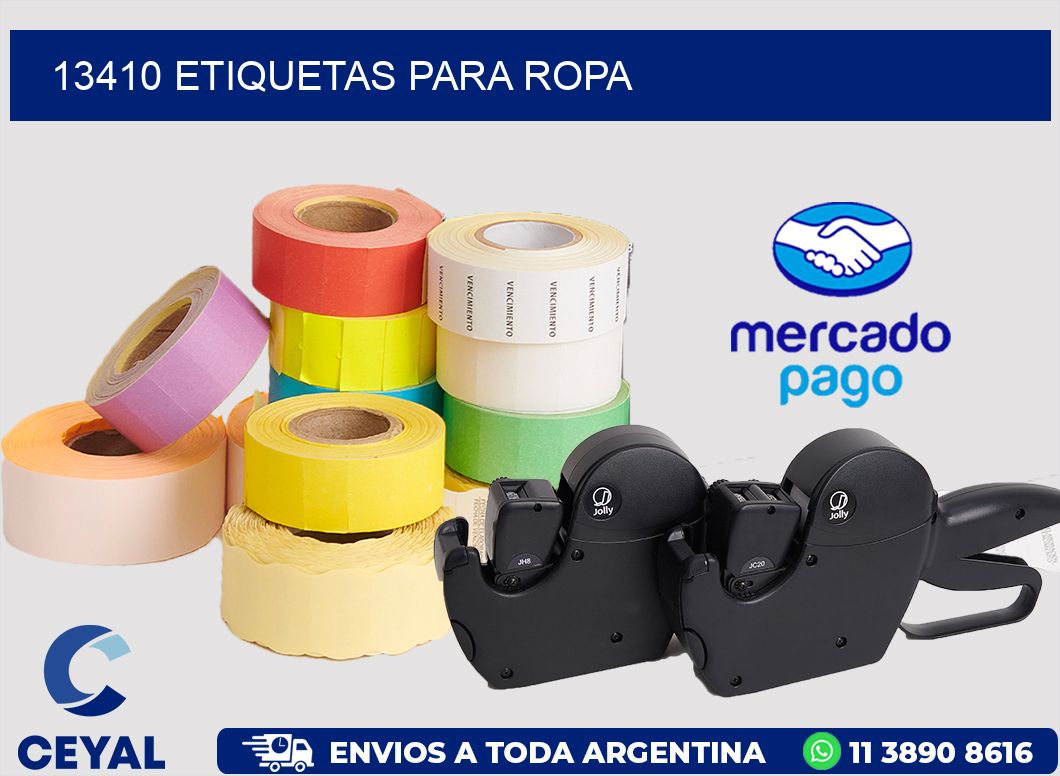 13410 ETIQUETAS PARA ROPA