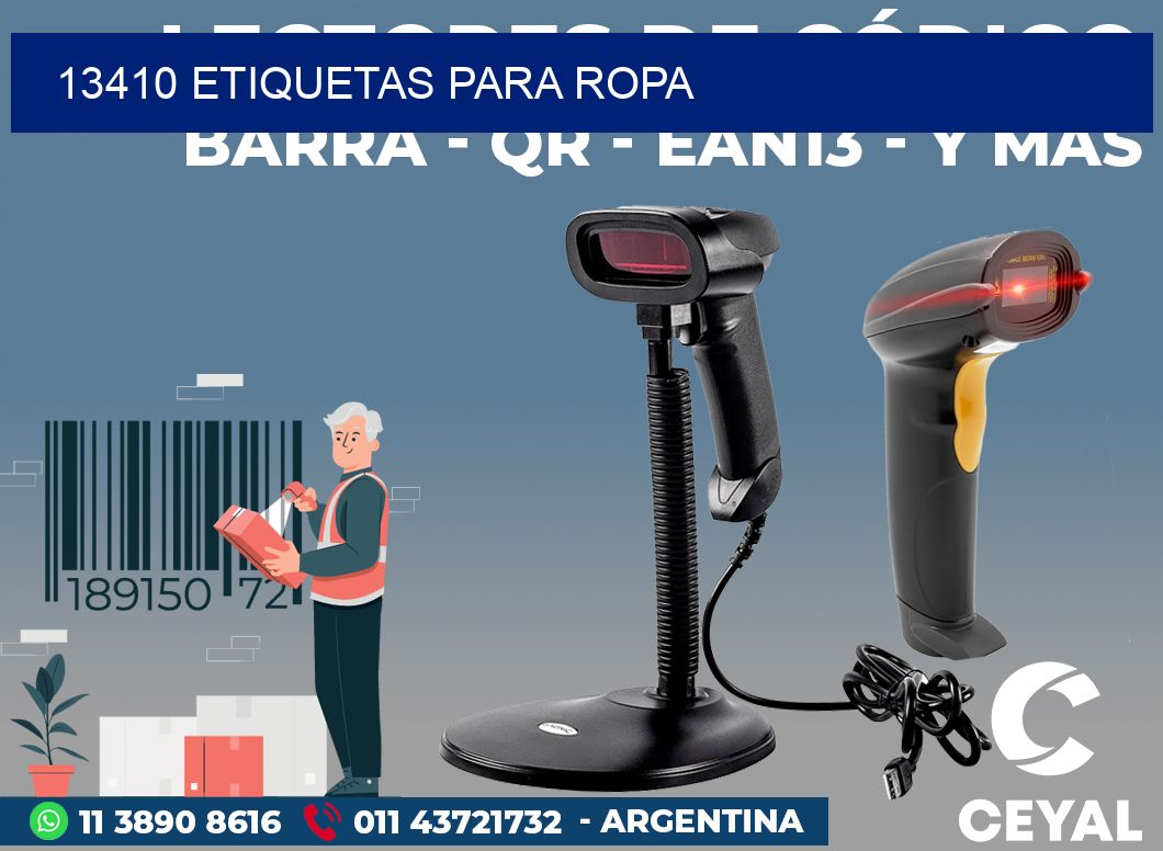 13410 ETIQUETAS PARA ROPA