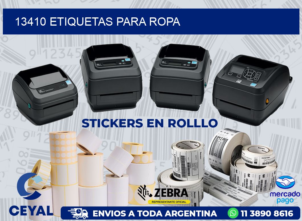 13410 ETIQUETAS PARA ROPA