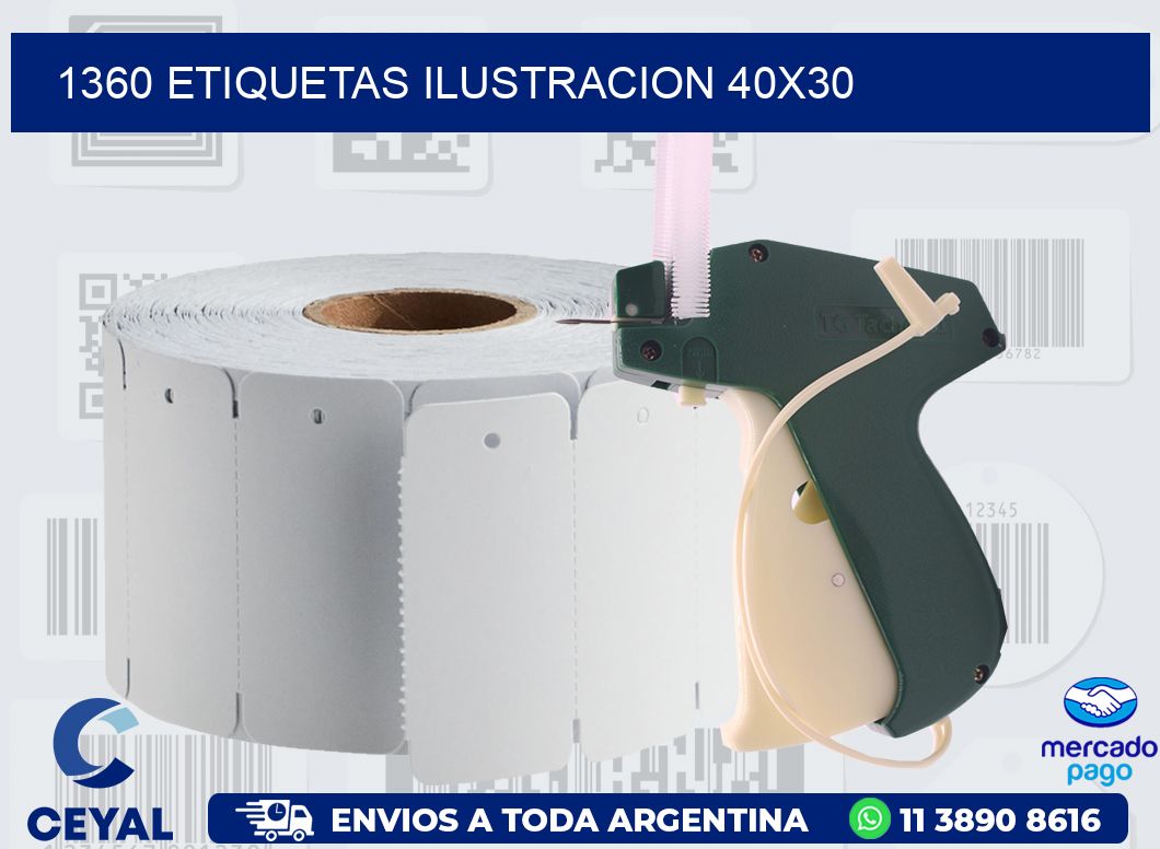1360 ETIQUETAS ILUSTRACION 40X30