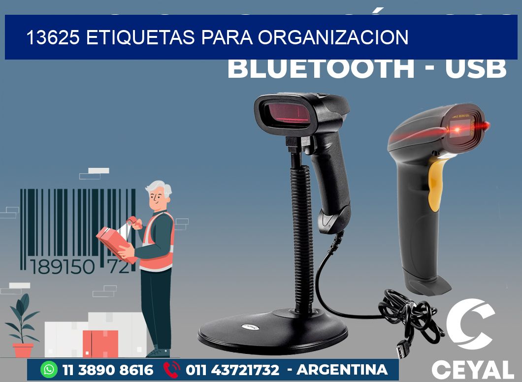 13625 ETIQUETAS PARA ORGANIZACION