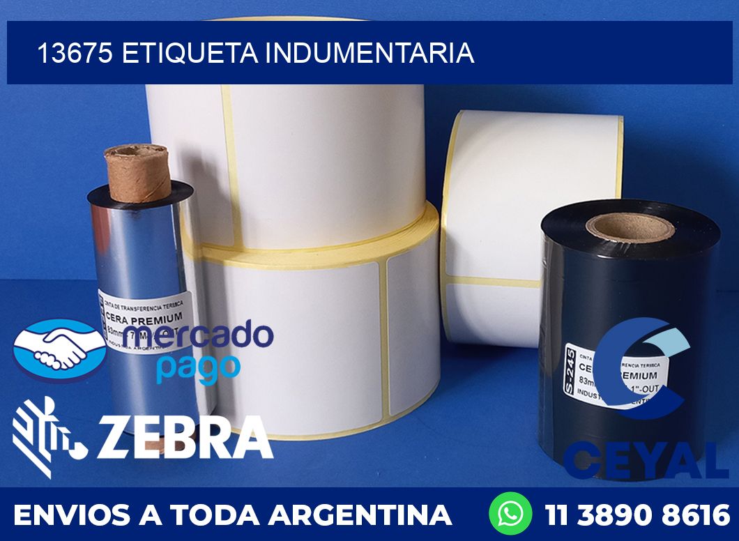13675 ETIQUETA INDUMENTARIA