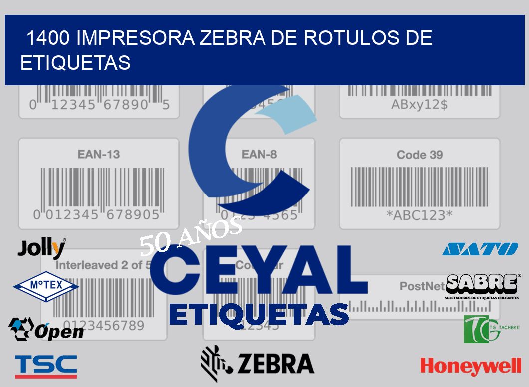 1400 IMPRESORA ZEBRA DE ROTULOS DE ETIQUETAS