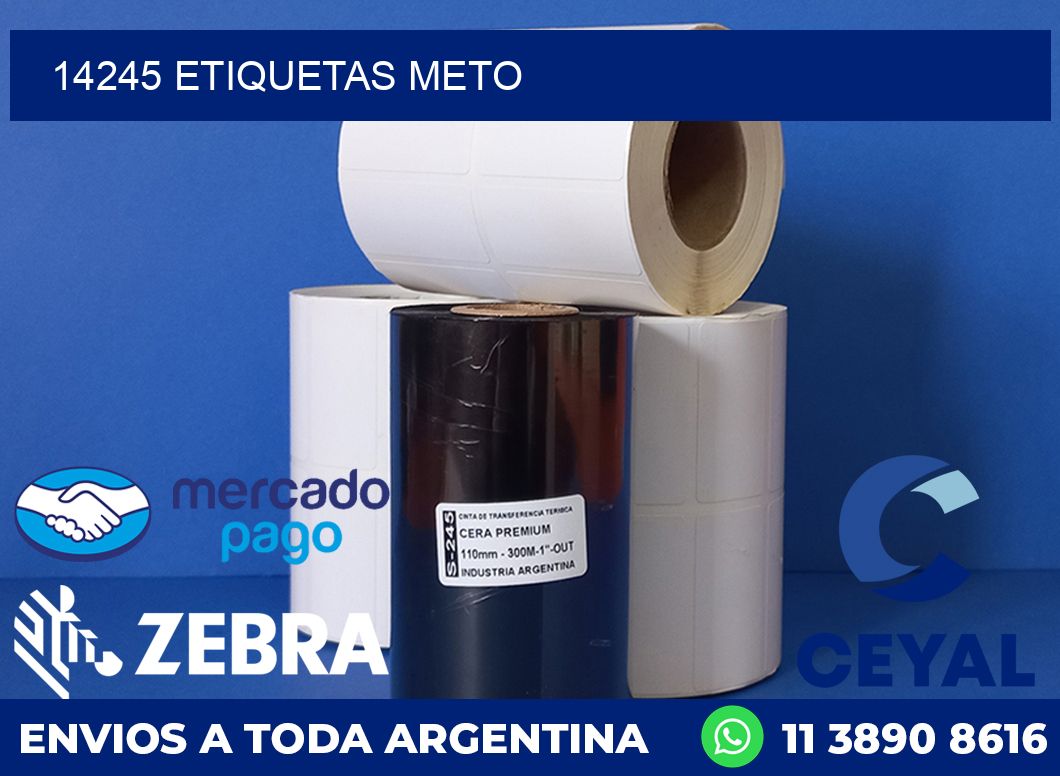 14245 ETIQUETAS METO