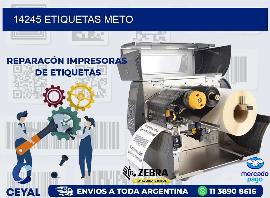 14245 ETIQUETAS METO