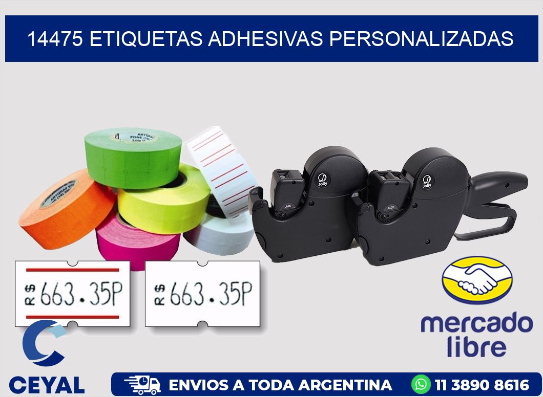 14475 ETIQUETAS ADHESIVAS PERSONALIZADAS