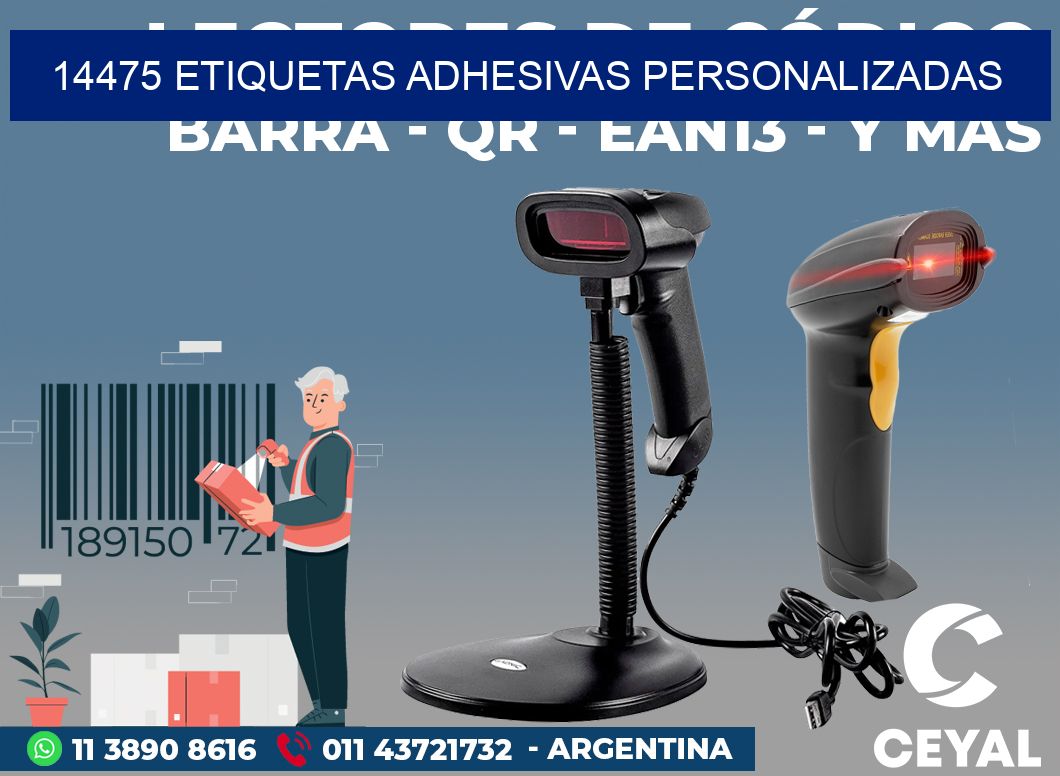 14475 ETIQUETAS ADHESIVAS PERSONALIZADAS