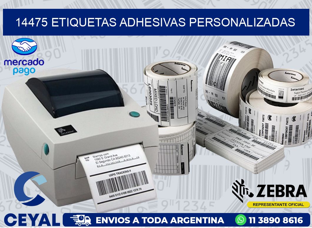 14475 ETIQUETAS ADHESIVAS PERSONALIZADAS