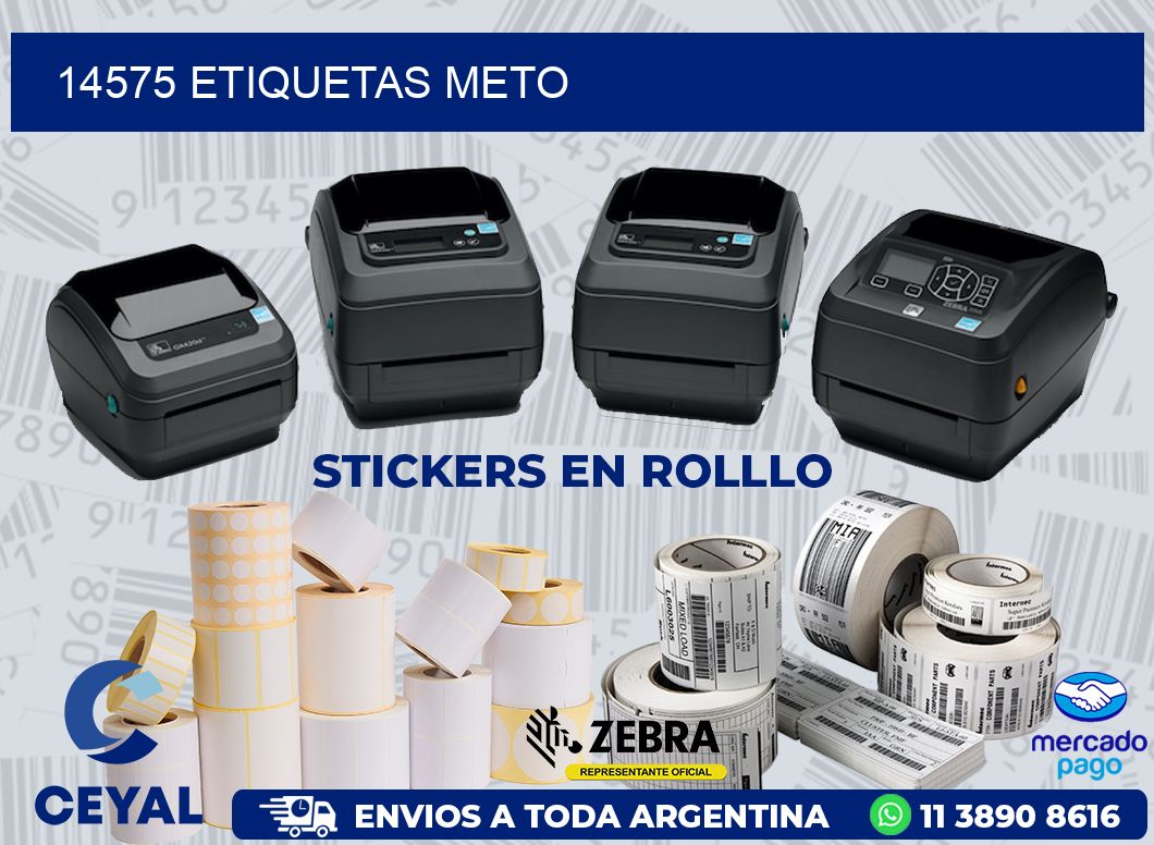 14575 ETIQUETAS METO
