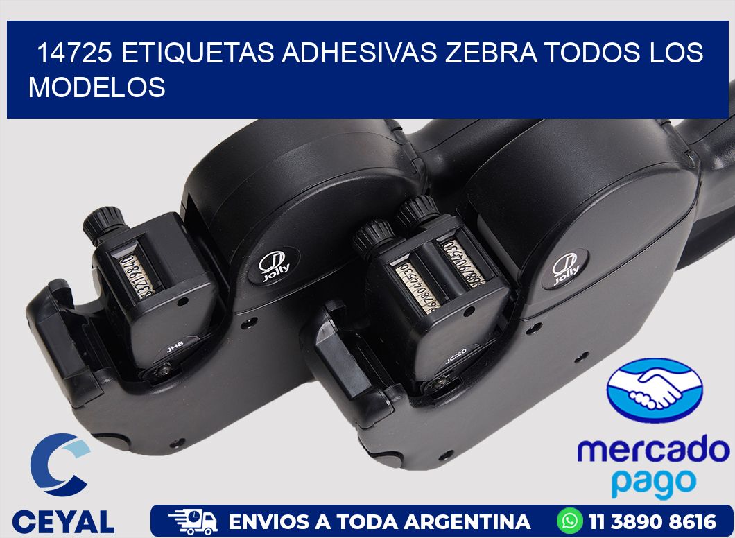 14725 ETIQUETAS ADHESIVAS ZEBRA TODOS LOS MODELOS