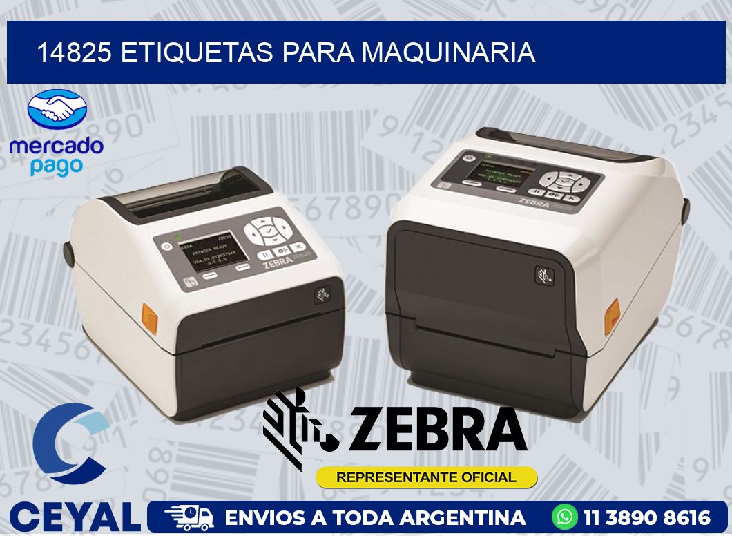 14825 ETIQUETAS PARA MAQUINARIA