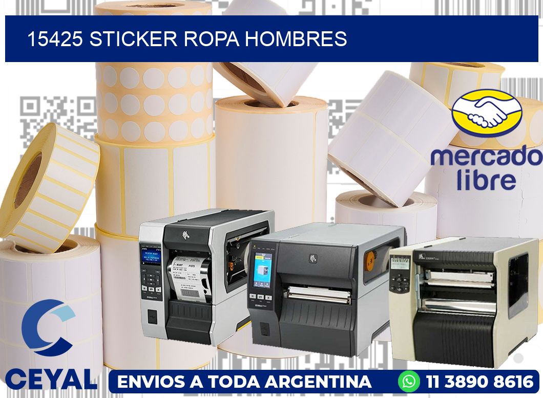 15425 STICKER ROPA HOMBRES