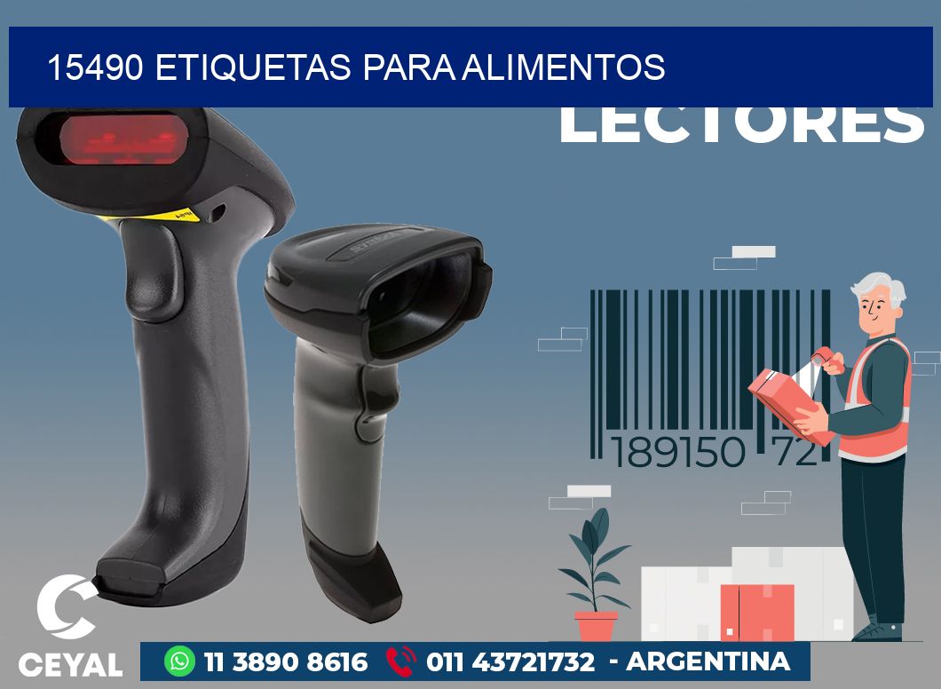 15490 ETIQUETAS PARA ALIMENTOS