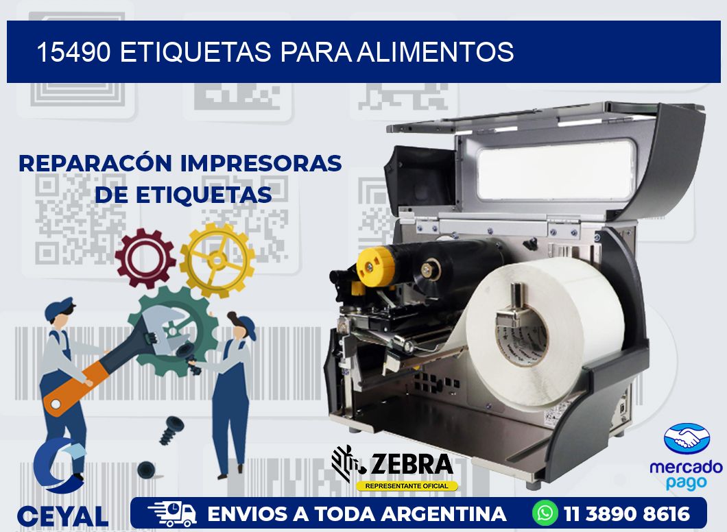 15490 ETIQUETAS PARA ALIMENTOS