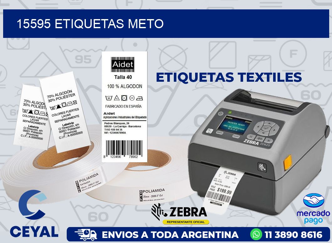 15595 ETIQUETAS METO