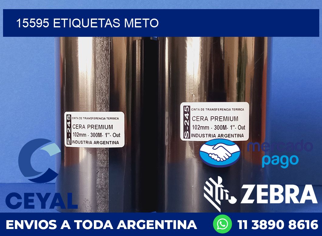 15595 ETIQUETAS METO