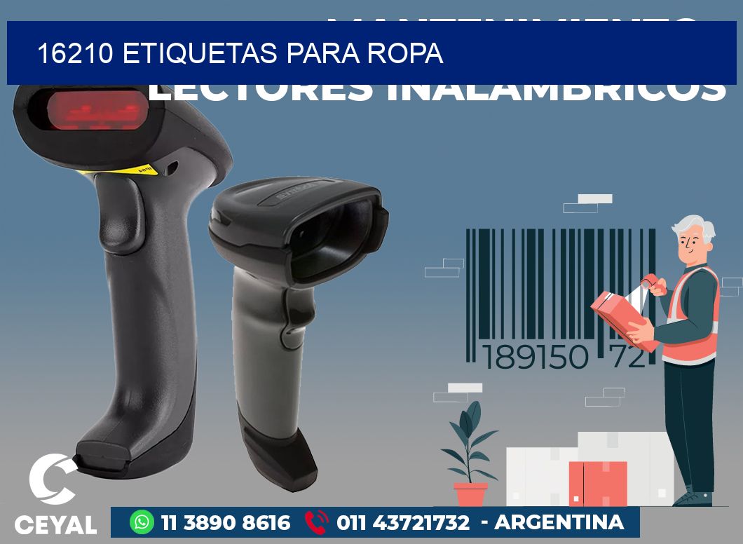 16210 ETIQUETAS PARA ROPA