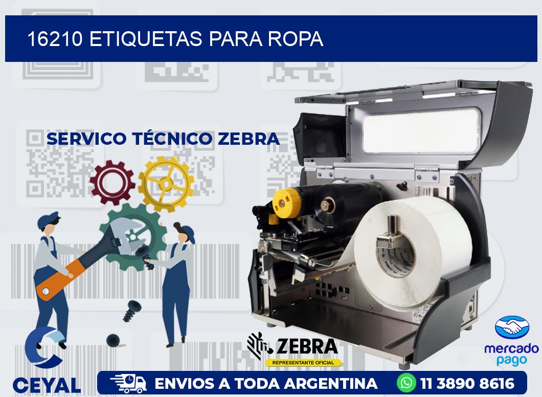 16210 ETIQUETAS PARA ROPA