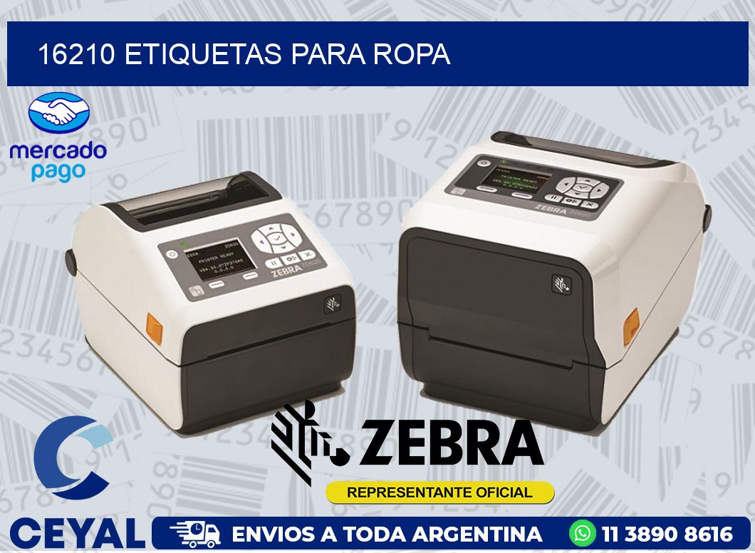 16210 ETIQUETAS PARA ROPA