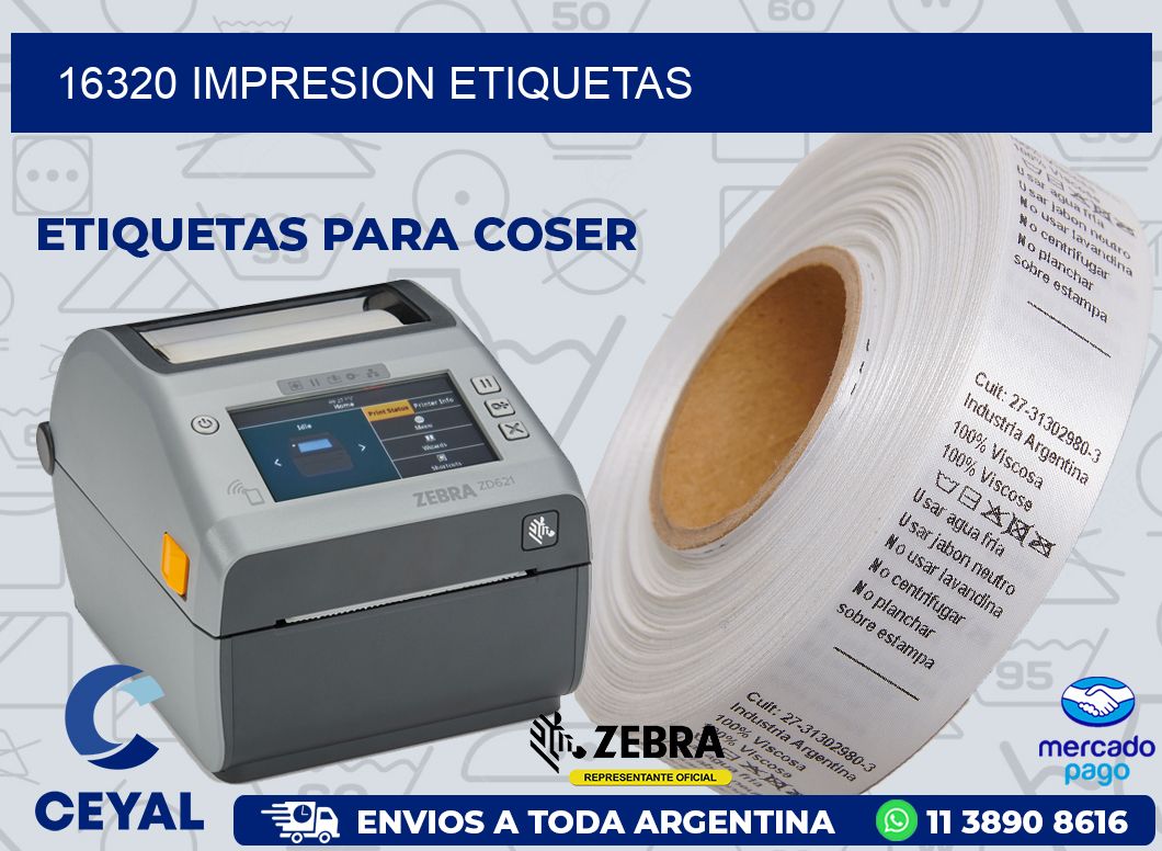 16320 IMPRESION ETIQUETAS