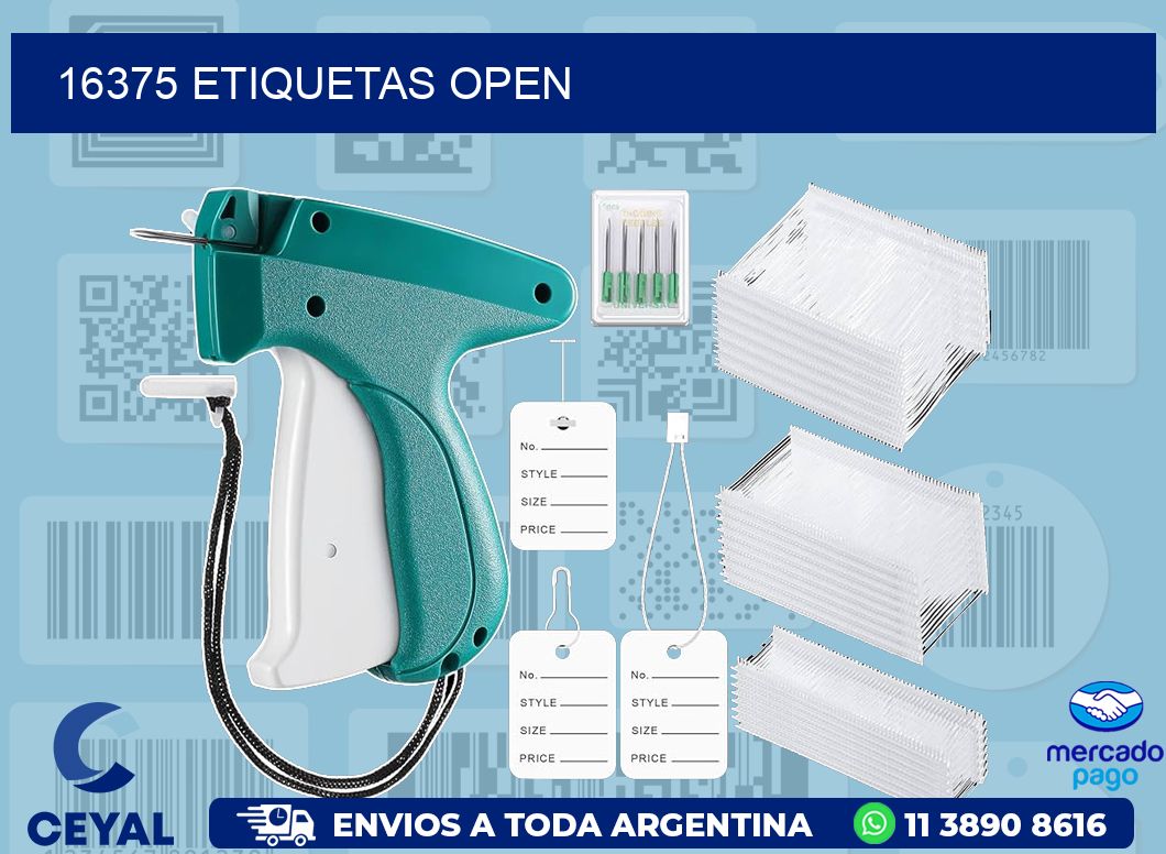 16375 ETIQUETAS OPEN