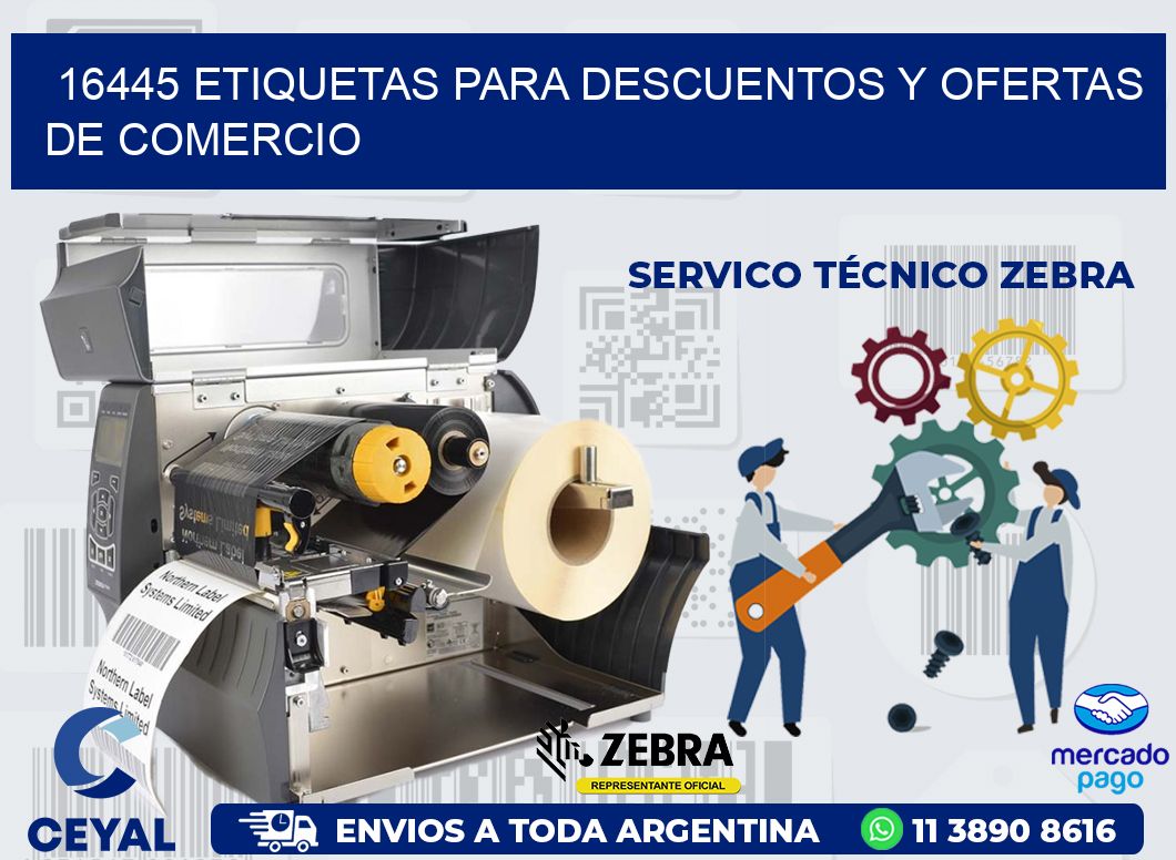16445 ETIQUETAS PARA DESCUENTOS Y OFERTAS DE COMERCIO