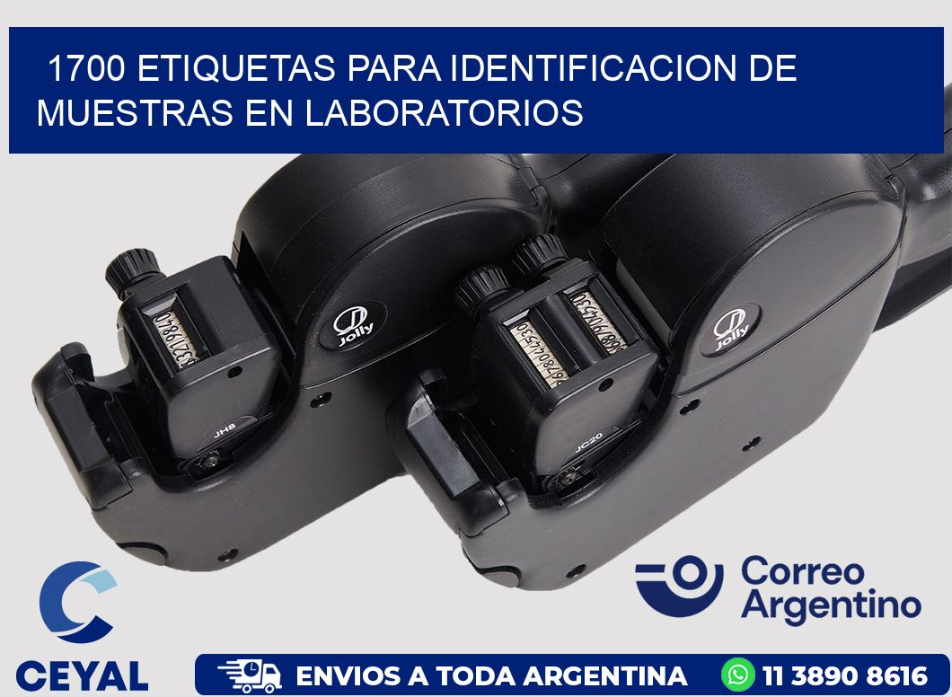 1700 ETIQUETAS PARA IDENTIFICACION DE MUESTRAS EN LABORATORIOS