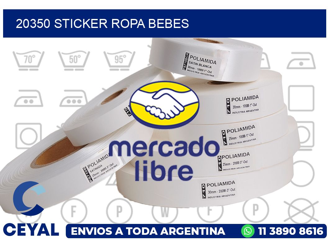 20350 STICKER ROPA BEBES