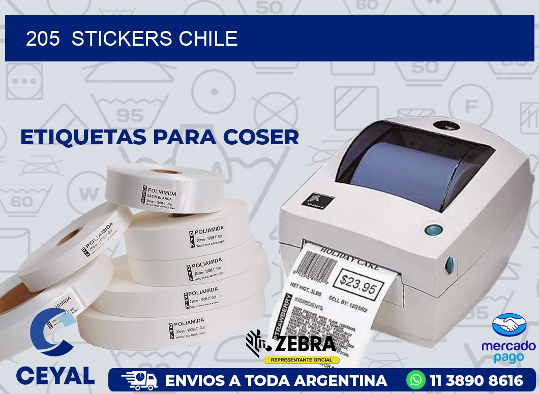 205  STICKERS CHILE