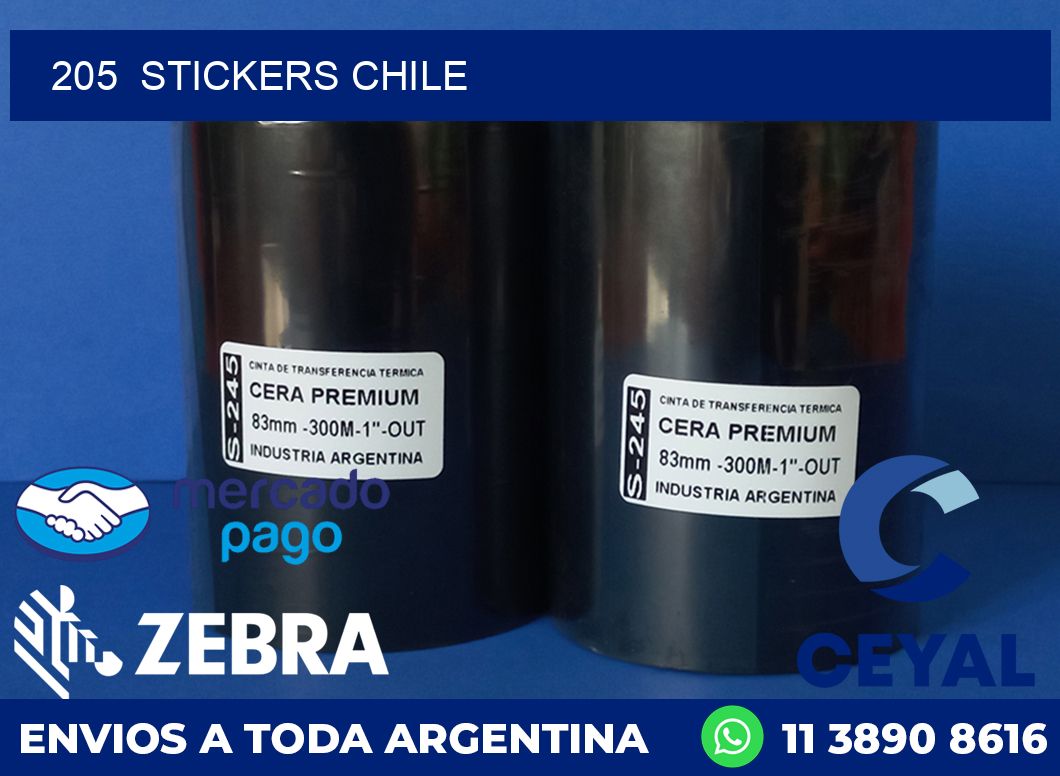 205  STICKERS CHILE